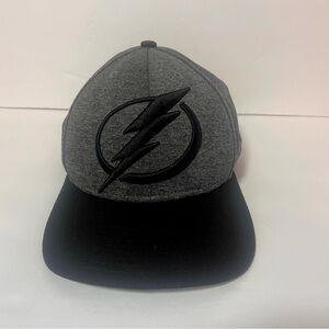 Tampa Bay Lightning Snapback Hat Cap Black Grey New Era 9Fifty OSFM Mens Unisex